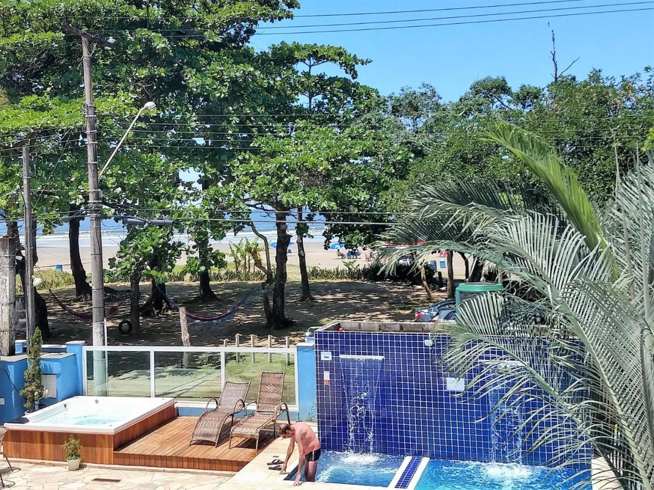 Pousada Vistazul - Piscina Climatizada - Pe Na Areia Bertioga Exteriör bild
