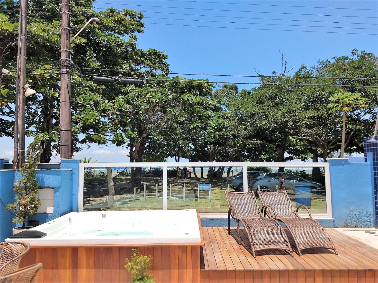 Pousada Vistazul - Piscina Climatizada - Pe Na Areia Bertioga Exteriör bild